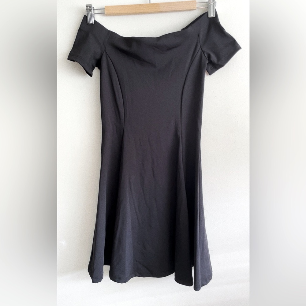 Zara Off-the-shoulder skater dress